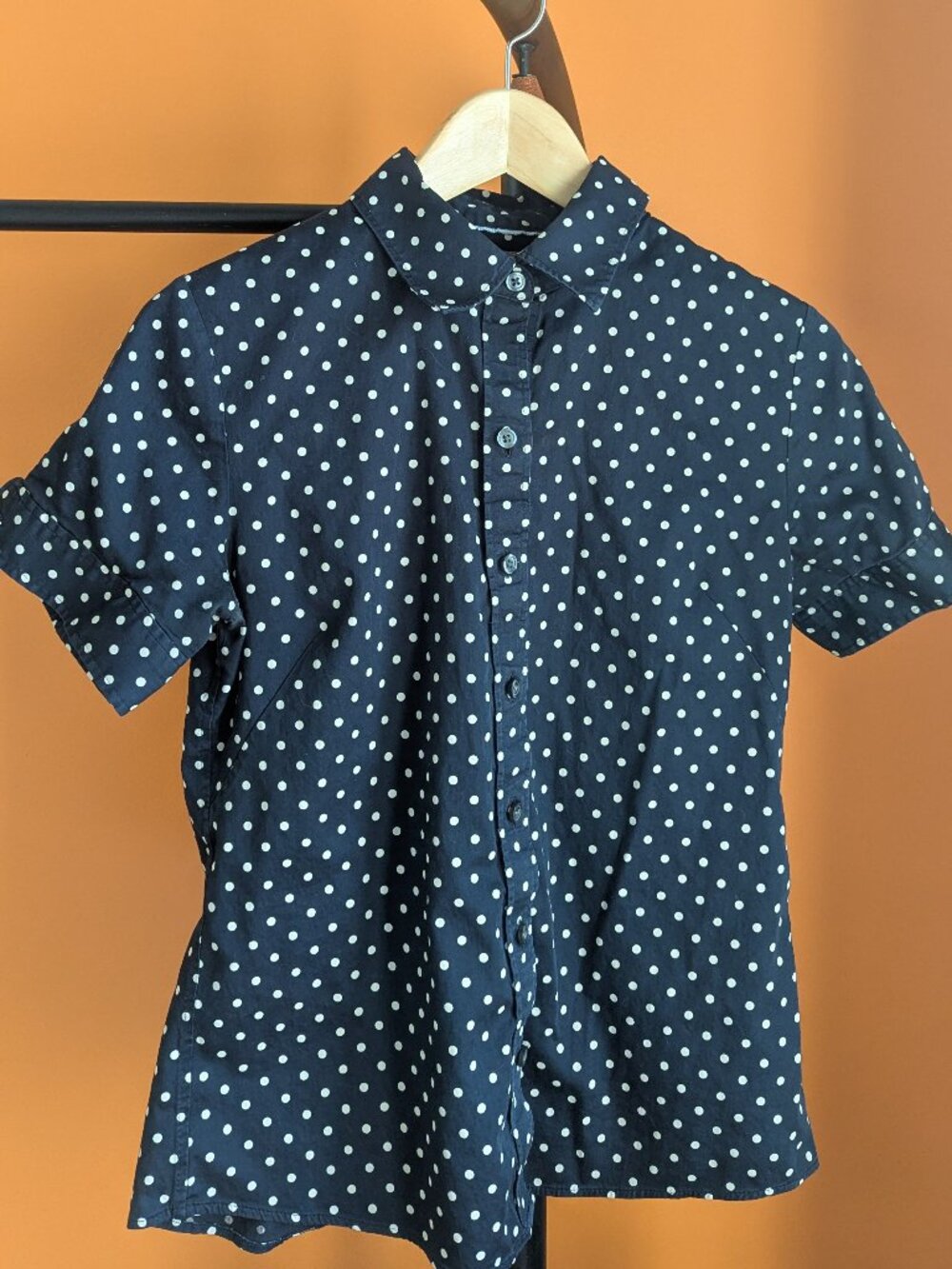Banana Republic *** Black Polka Dot Blouse